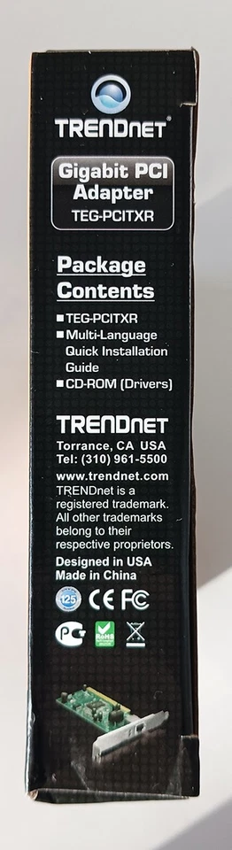 Trendnet Gigabit PCI Adapter ETG-PCIXR 3.1R - NEW - Image 4 of 4