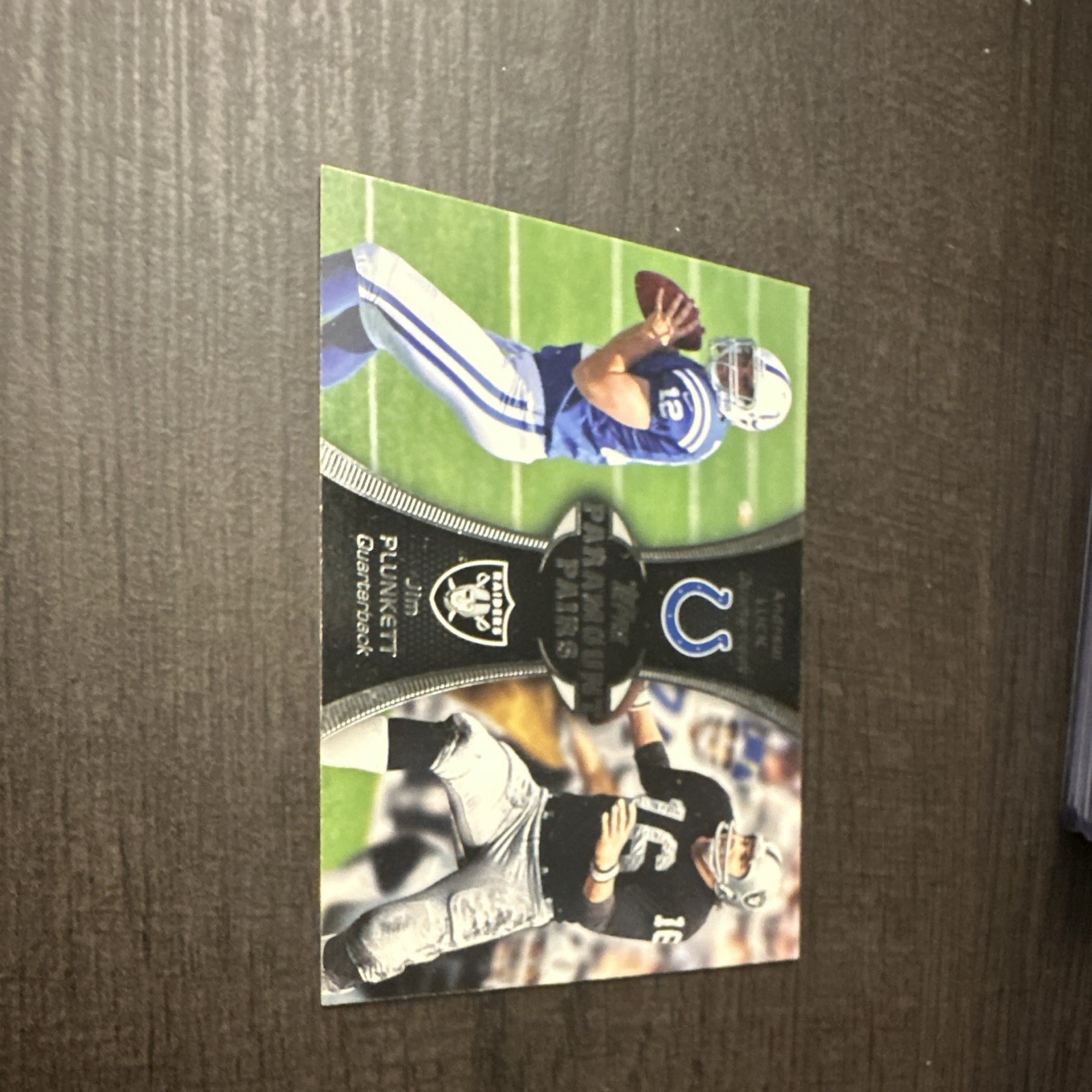 2012 Topps - Paramount Pairs Andrew Luck, Jim Plunkett #PA-LP (RC)