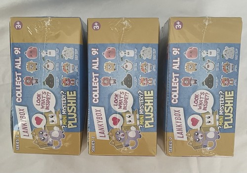 Lot of 3 LANKYBOX Mini Mystery Plushie Box Surprise Plush Series 2 NEW Sealed - Picture 2 of 3