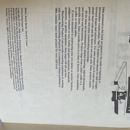 "Woodworking Projects 1" & "Basic Woodworking Illustrated" by Sunset Books - Imagen 5 de 24