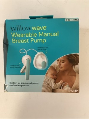 WILLOW Wave Wearable Manual Breast Pump - 5oz