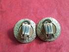 Vintage Cecilia Bringheli Clip On Earrings Italy, Lucite, Green Gold, Pre-owned — photo 3