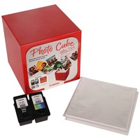 Canon PG-560 + CL-561 Schwarz, Color DruckköPfe + Fotopapier, 2Er-Set