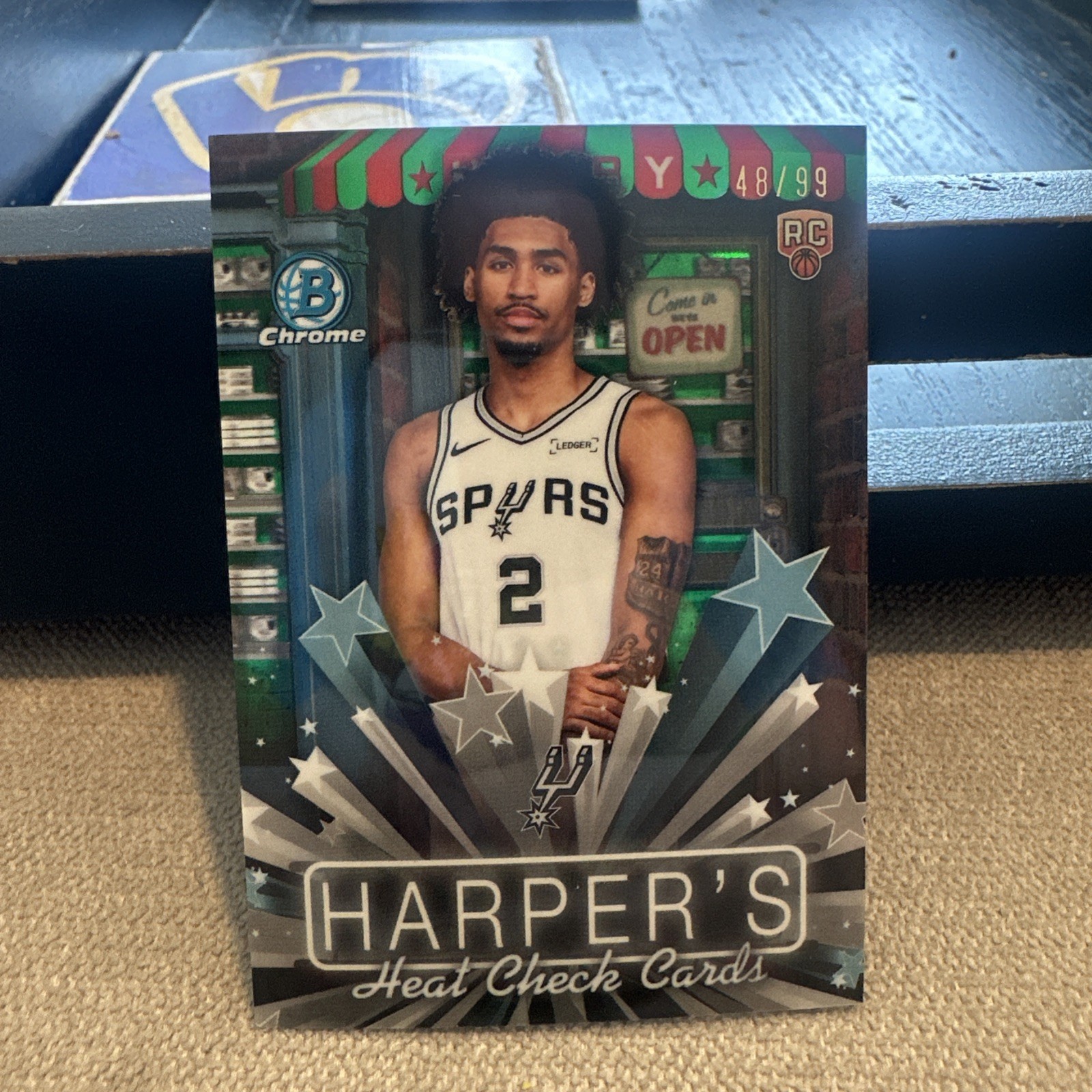 2025-26 Bowman Chrome Hobby Stars Dylan Harper Rookie Spurs Green /99