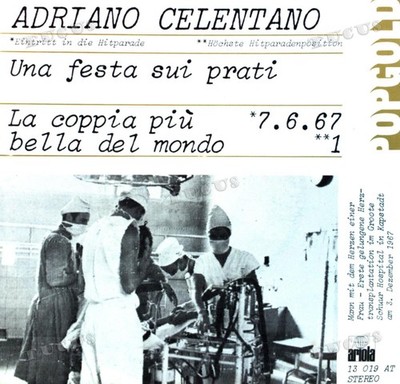 Adriano Celentano - Una Festa Sui Prati / La Coppia Più Bella Del 7in '*