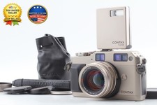 Green Label MINT w/ TLA140 Contax G1 Film Camera 45mm f2 Lens Strap From JAPAN