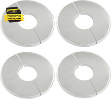 4 Pcs Wall Split Flange, Stainless Steel round Escutcheon                