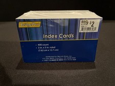 White Bridge Port Ruled Index Cards-3" x 5"-(400) Count-Sealed