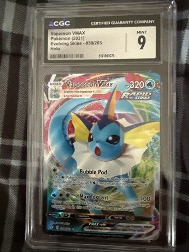 Vaporeon VMAX graded CGC 9 for sale on eBay