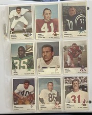 Lot of 9 1961 Fleer football  in great condition Lionel Taylor Art Donovan