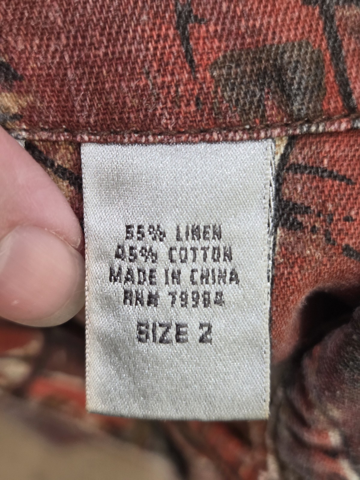 Chico's Pattern Button Down Jacket With Colorful … - image 5