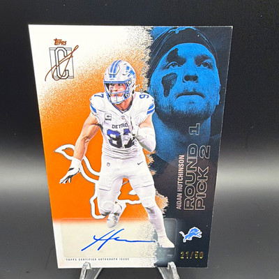 Topps Signature Class Aidan Hutchinson Detroit Lions Auto 21/50 #74