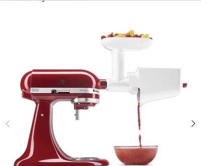 KitchenAid Fruit Vegetable Strainer Stand Mixer Attachment With Food Tray Attach