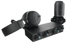 Arturia MiniFuse Recording Pack w/Interface+Microphone+Headphones+Cable in Black