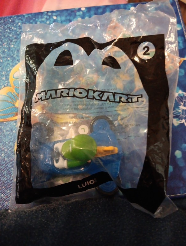 McDonald's Happy Meal Mario Kart Luigi Toy Figure #2 Sealed in Bag (2022)