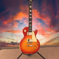 Electric Guitar Solid Body HH Pickup Red L P Rosewood Fretboard Mahogany Body