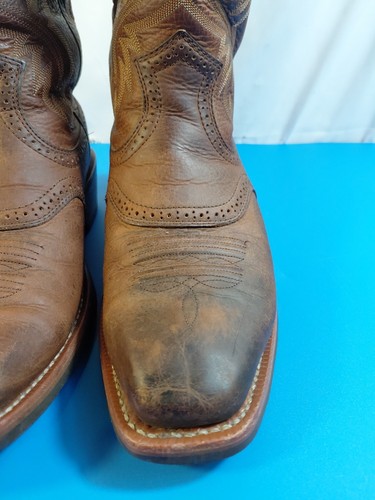 Ariat Heritage Roughstock 34824 Botas vaqueras de cuero marrón para hombre 10EE - Imagen 9 de 22