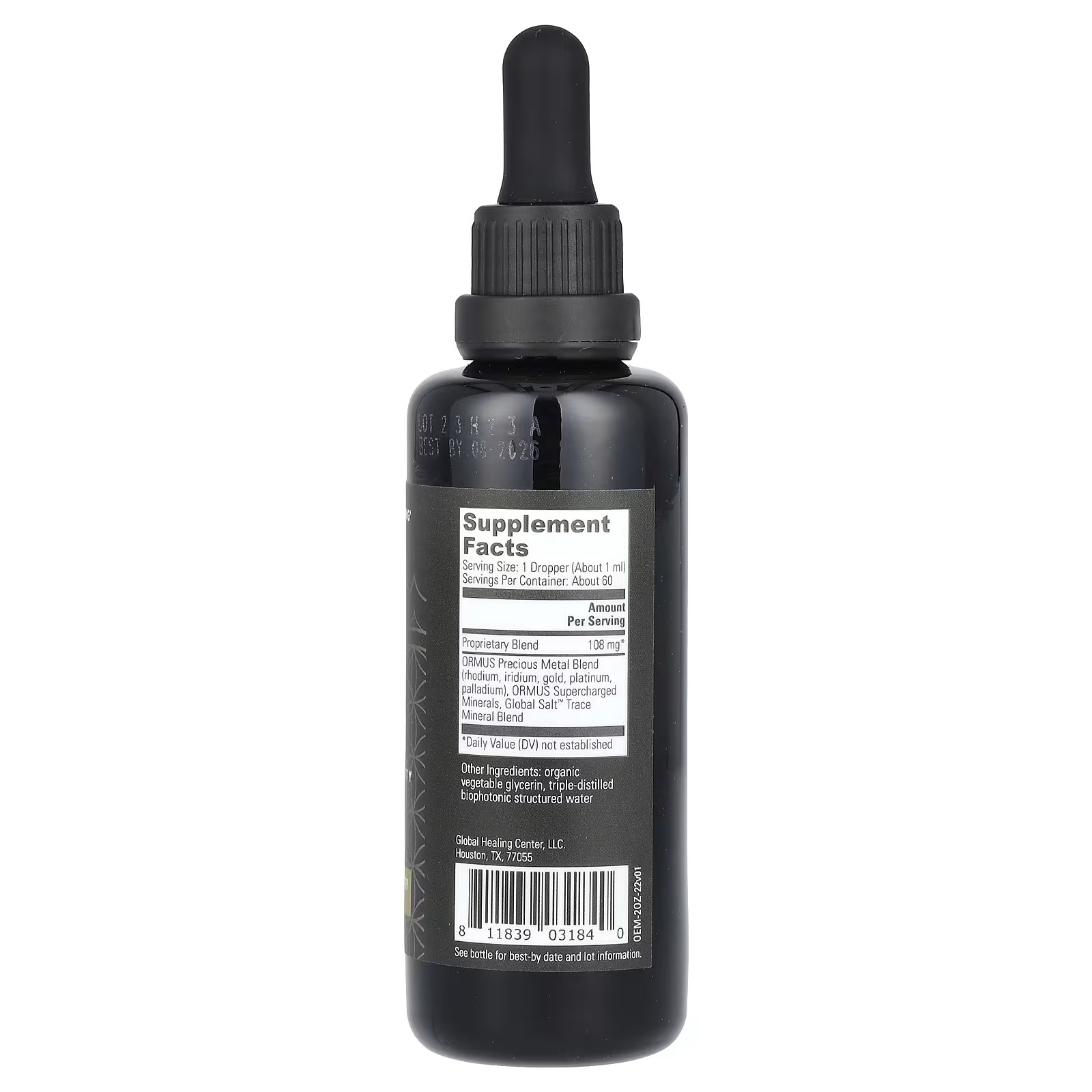 2 X Global Healing, ORMUS Earth Minerals, 2 fl oz (59.2 ml)