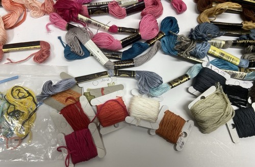 Lot Of 70+ NOS Embroidery Floss Thread Skeins DMC J & P Coats Variety Of Colors - Picture 6 of 13
