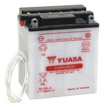 Yuasa YB12AL-A 12V Battery   Yumicron Conventional Motorcycle Battery