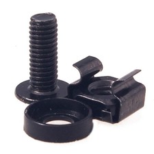 M6 Cage Nut Kit - 50 Sets Cage Nuts Screws Washers for Server Rack Mounting M...