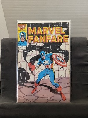 Marvel Fanfare 25th Anniversary Issue 31 March 1986 Caption America Read Descrip