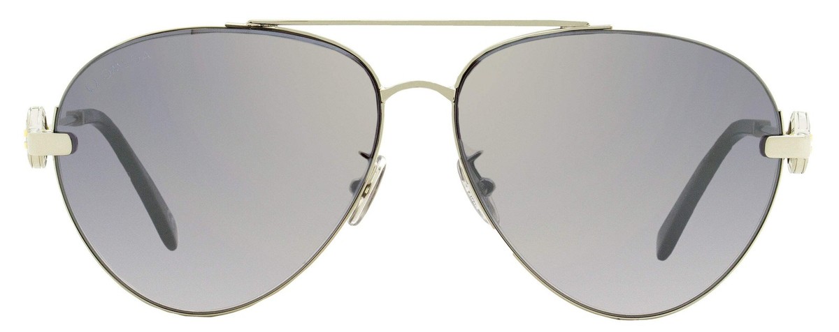 Omega Pilot Sunglasses OM0031H 18C Rhodium/Black 61mm Omega Pilot Sunglasses OM0031H 18C Rhodium/Black 61mm  main image 2