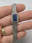 New ListingWORKING Vintage Seiko 11-3189 Rainbow Blue Ladies Mdchanical Watch 6.25"