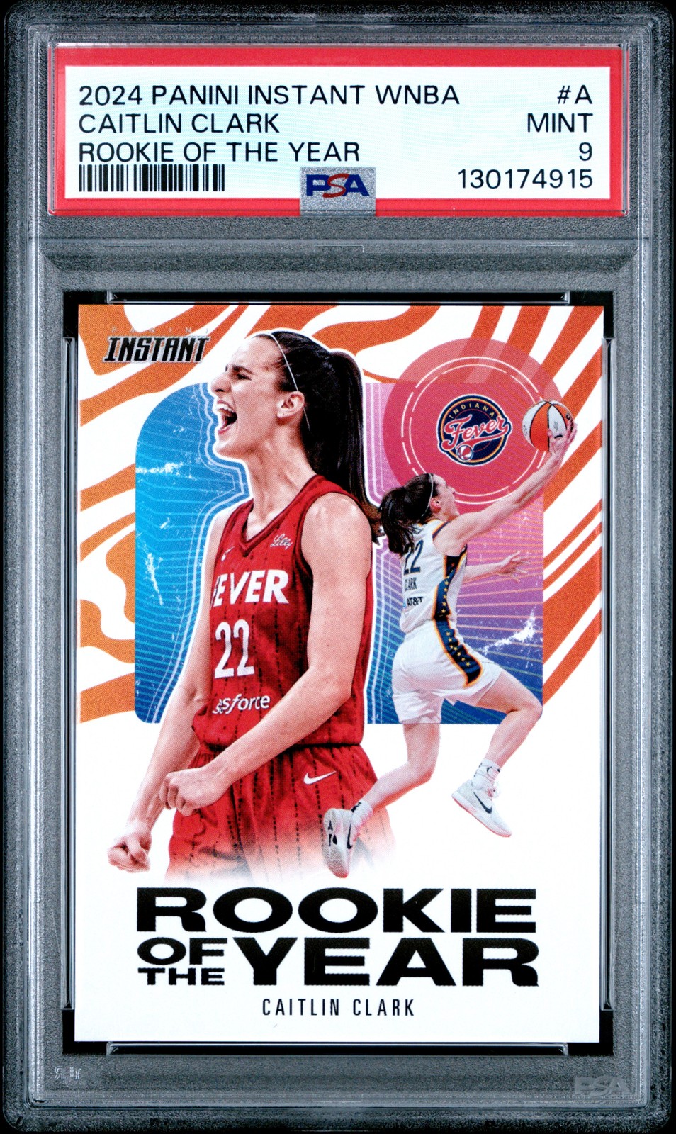 2024 PANINI INSTANT WNBA ROY #A CAITLIN CLARK PSA 9