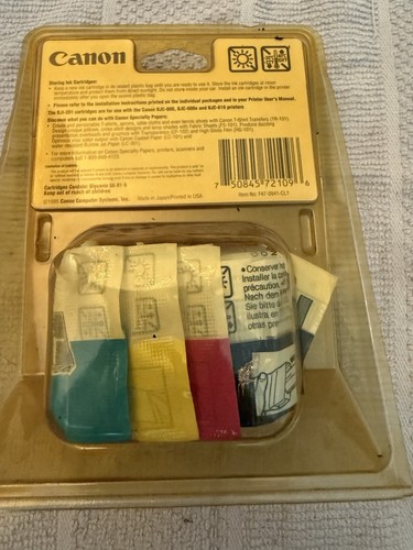 Cartuchos de tinta Canon paquete múltiple BJI-201 MP cian magenta amarillo y negro caducados - Imagen 2 de 2