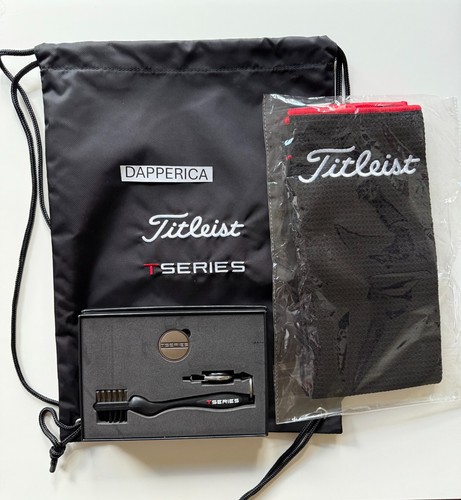 New Titleist T-Series 2025 Swag Gym Bag Golf Towel Club Brush Ball Marker