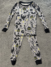 Little Sleepies 3 3T Glowing Ghouls Bamboo Pajama Set Skull Pumpkin Halloween
