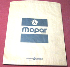 NOS Mopar 1972 Dealership Promotional Paper Bag, 54 years old, perfect!