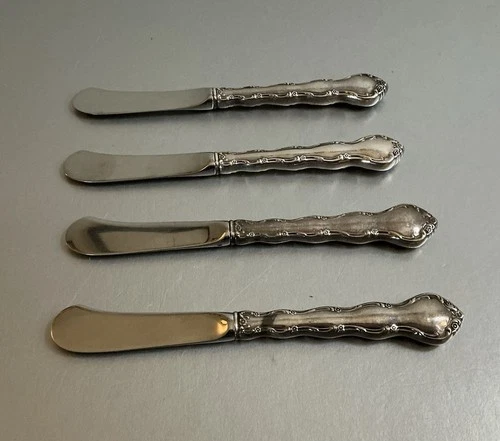 Reed & Barton Sterling Silver Handled Knives Lot of 4