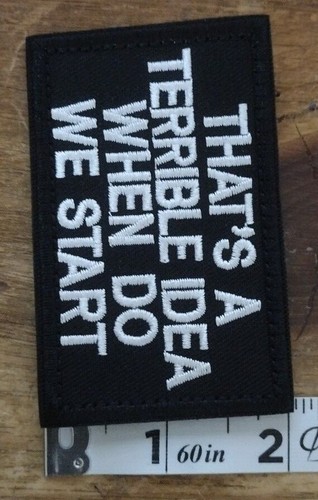 Iron on or Sew On Patches Cats, Goose, Barbie, Fire I'm Fine, Evil Eye - Picture 37 of 69