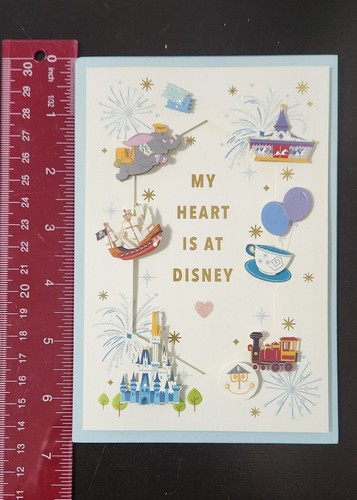 Hallmark Signature Walt Disney World 50 Greeting Card Blank Inside NEW - Picture 6 of 7