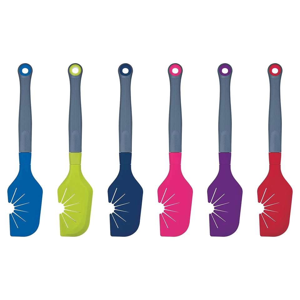 KitchenCraft Colourworks The Swip Silicone Whisk Scraper/Spatula 29cm - Purple - Image 2 of 4