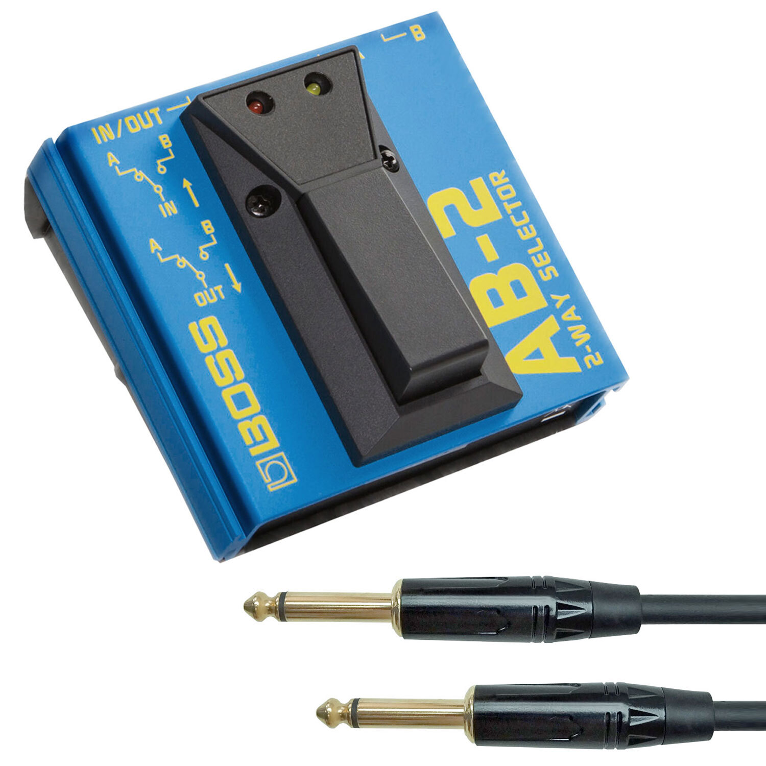 Патрубок AB-2 AB-Schalter 2-Wege Fuschalter Переключатель Umschalter Klinken-Кабель 14790₽