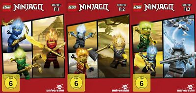 LEGO Ninjago: Masters of Spinjitzu - Staffel 11.1+11.2+11.3 # 3-DVD-SET-NEU