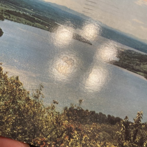 VTG Lake Champlain New York NY Ariel Fort Ticonderoga to Canada Postcard P10i8 - Picture 4 of 14