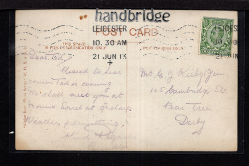 Braunstone, vista al pueblo - sur de Leicester - postal fotográfica real - Imagen 2 de 2