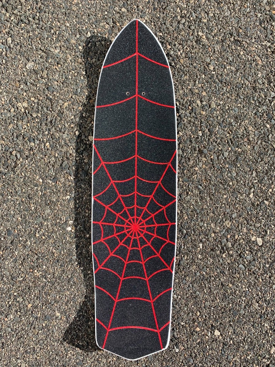 Laser cut Spider Web skateboard DIY grip tape kit by Rough, 2