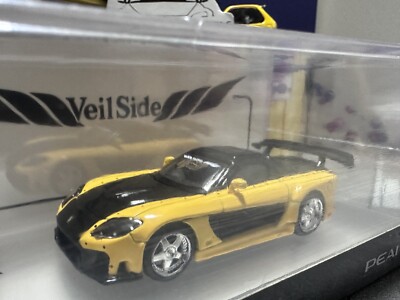 Peako 1/64 Mazda RX-7 Veilside Fortune 7 Yellow / Black Fast