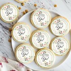 Engagement Edibles Images 12 Circles For Cookies Or Cupcakes, UNCUT She Said Yes