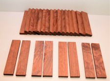 Messergriff Schalen 12x2 St&uuml;ck Bubinga Tonholz Bastelholz Messer ca. 14/3/1 cm