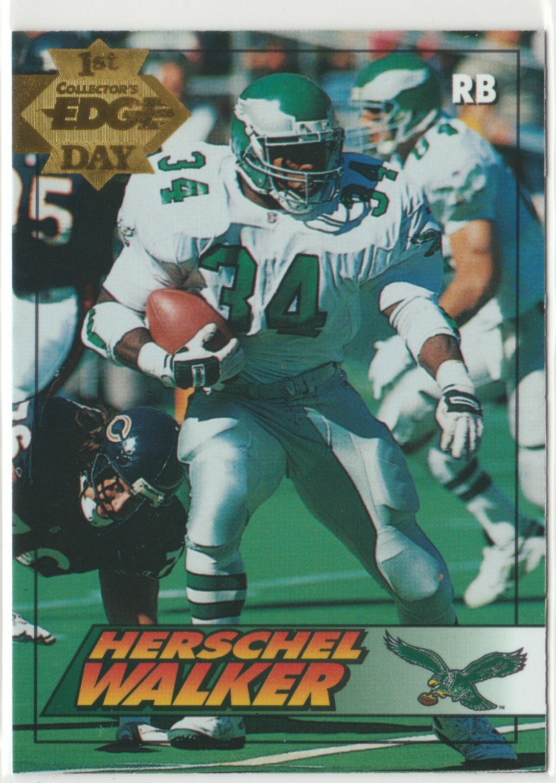 1994 Herschel Walker Eagles Gold 1st Day Issue 017586 SN