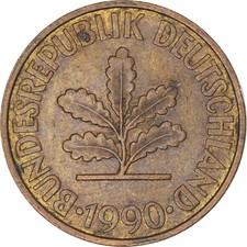 [#1332106] Münze, Deutschland, 10 Pfennig, 1990