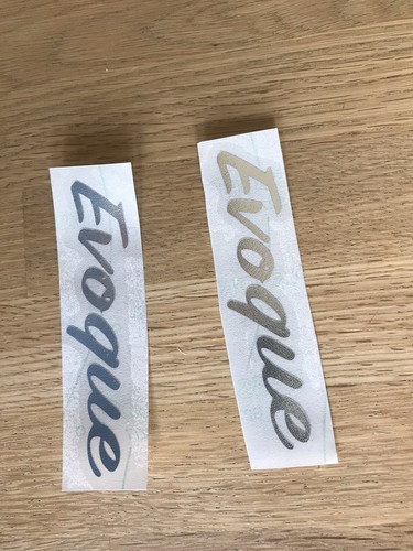 Chrome Evogue sticker For Side Door Fender Air Vent Range Rover Evoque 2012-2018 - Picture 8 of 8