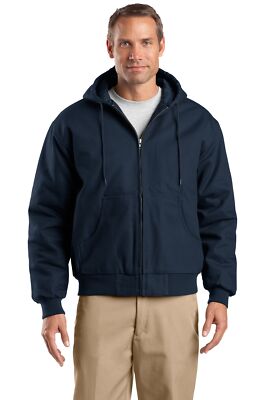 TLJ763H CornerStone Tall Duck Cloth Hooded Work Jacket