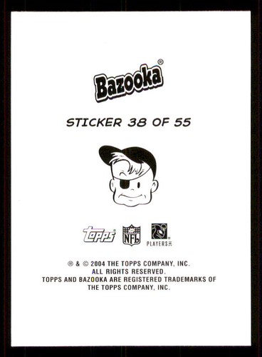 2004 Bazooka Stickers #38 Marty Booker/Eddie Kennison/Todd Pinkston - Picture 2 of 2